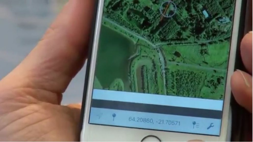 Auðvelt er nú orðið að hnita útlínur gróðursettra reita með hjálp snjallsíma og einfaldra smáforrita…