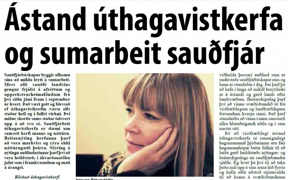 Öflug beitarstýring allra hagur