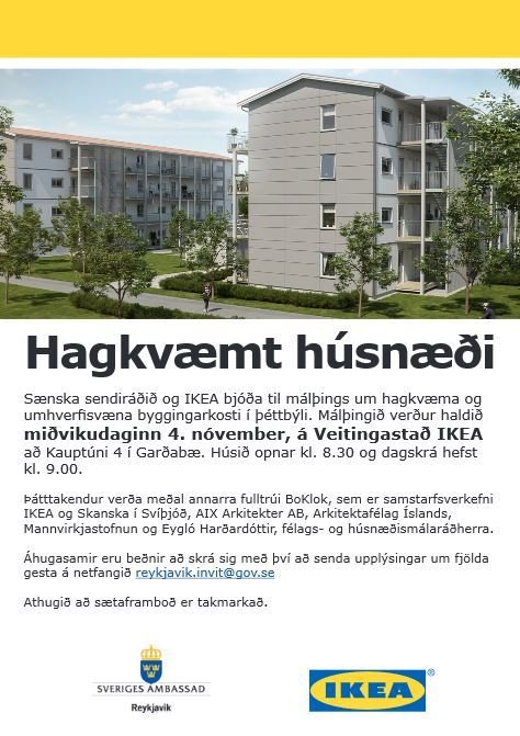 Rætt um hagkvæma og umhverfisvæna byggingarkosti&nbsp;