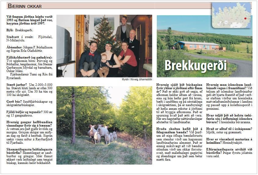 Gjafir og grisjun skógar