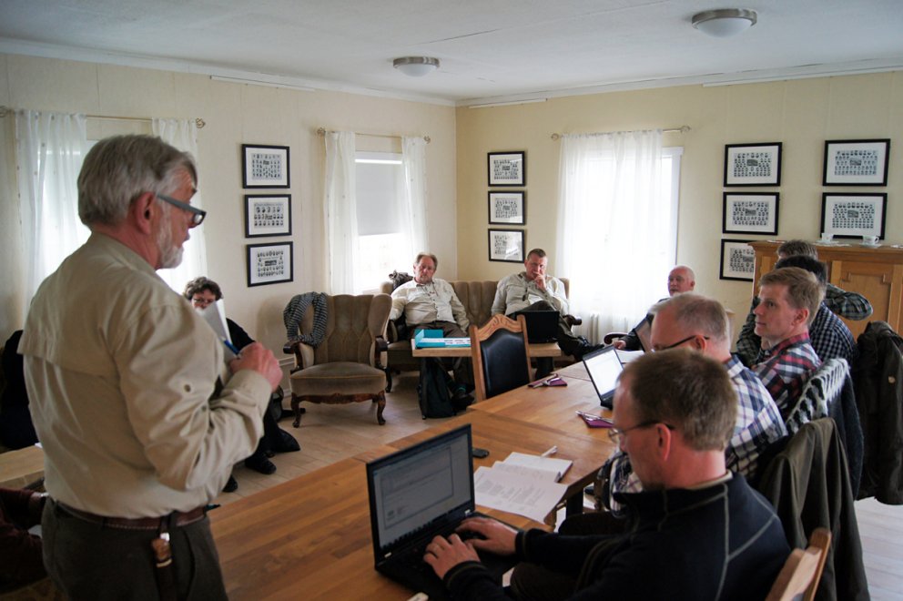 Fundað með ráðuneyti á Laugarvatni