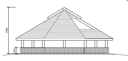 Grillhús úr austfirsku lerki í Gufunesi