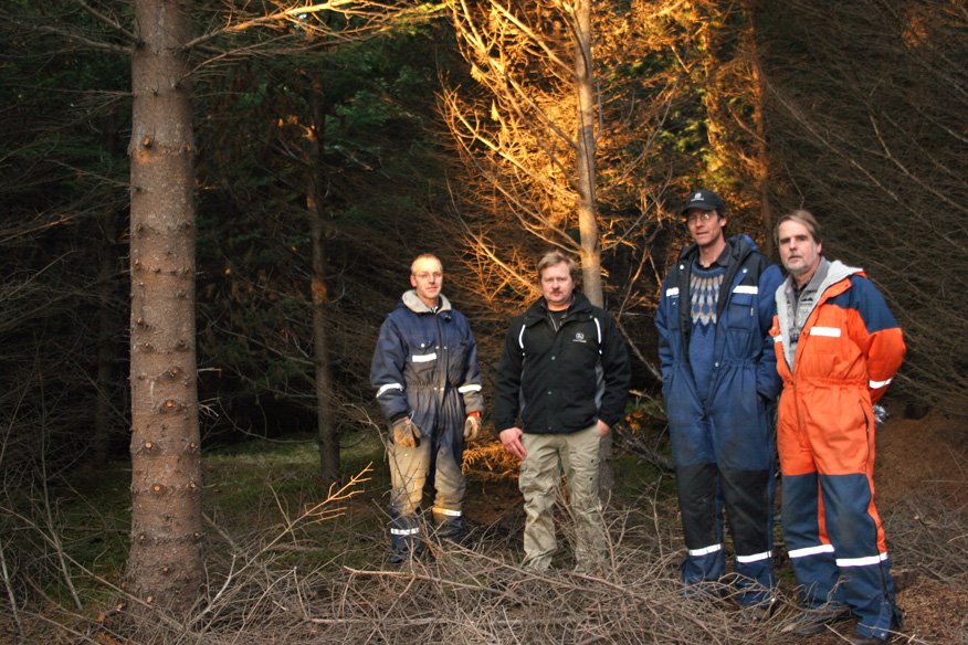 Danskur skógarverktaki 
í kynnisferð á Íslandi