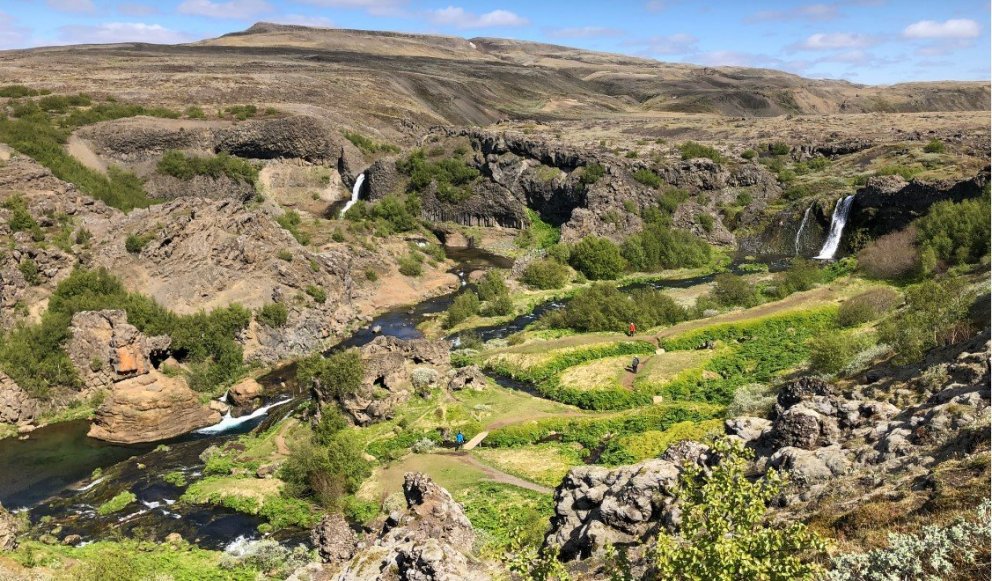 Úr Gjánni Þjórsárdal. Ljósmynd: Umhverfisstofnun/Ingibjörg Marta Bjarnadóttir