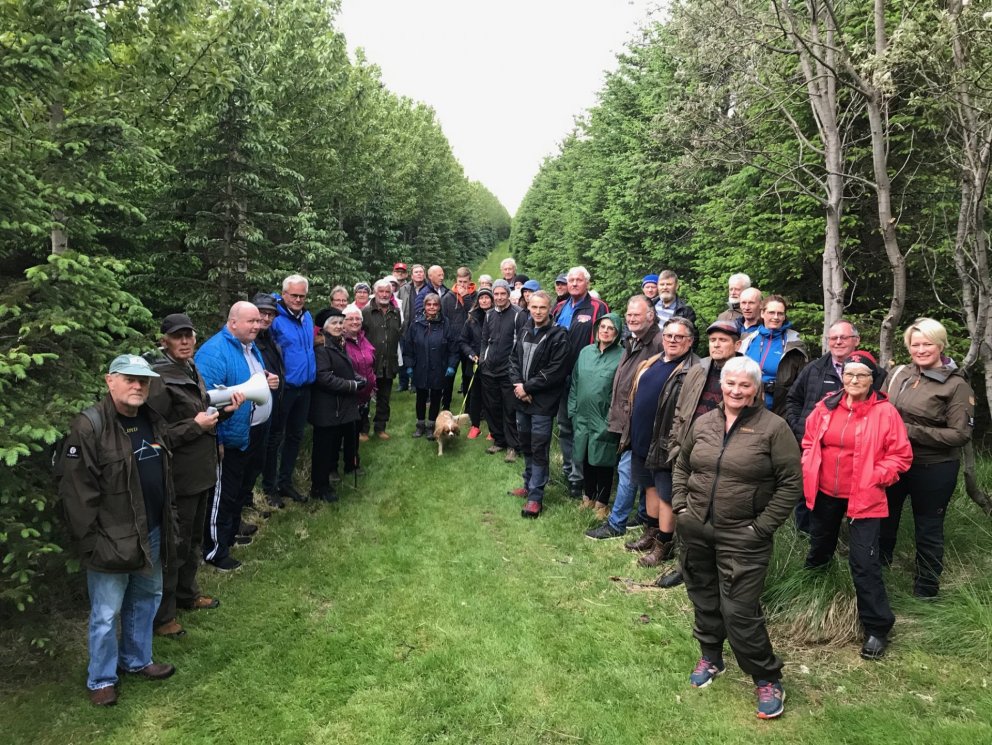 Fundirnir með skógarbændum voru vel sóttir í öllum landshlutum. Hér sést hópurinn sem kom saman í sk…