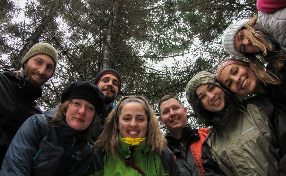 Sjálfboðaliðar á Mógilsá