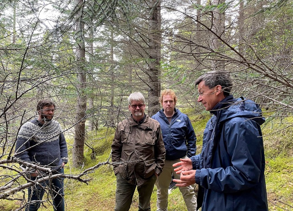 Jón Auðunn Bogason, Aðalsteinn Siguirgeirsson, Robert van Schooten og Koen Kramer ræða um hlutverk m…