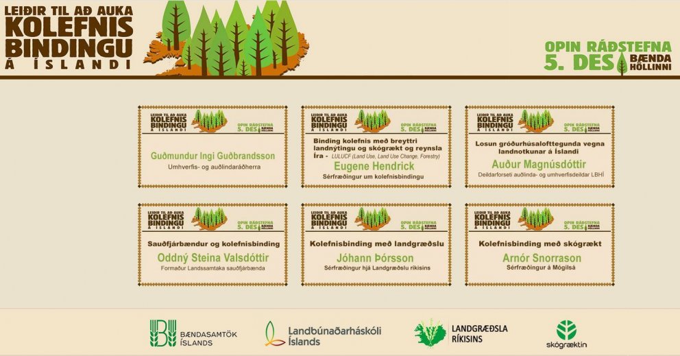 Upptökur frá kolefnisráðstefnunni