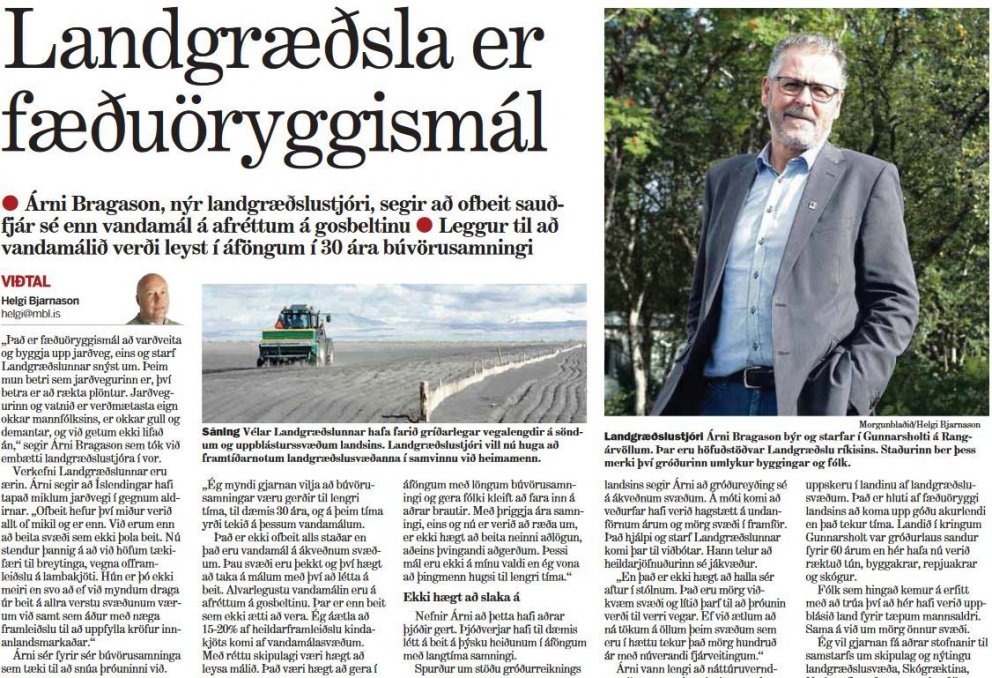 Skógræktin þrói landgræðslusvæði yfir í skóg