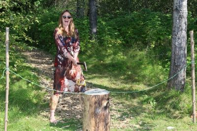 Björt Ólafsdóttir, the Icelandic Minister for the Environment and Natural Resources, cut the rope fe…