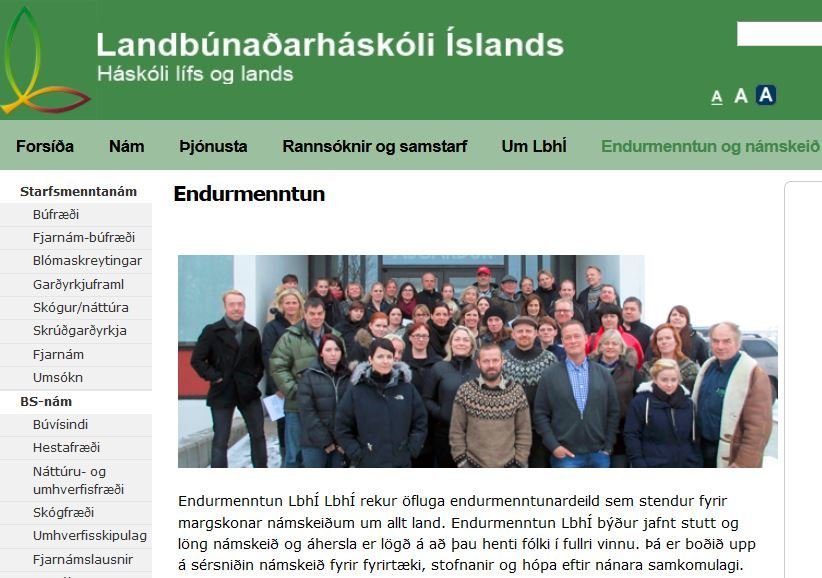 Spennandi skóganámskeið hjá LbhÍ á vorönn