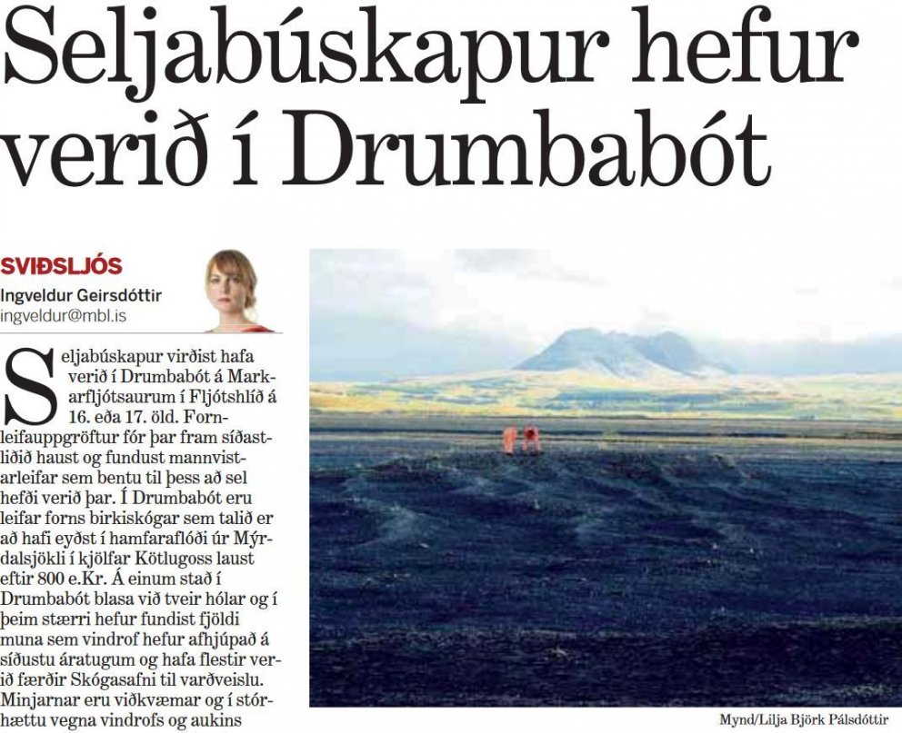 Seljabúskapur hefur verið í Drumbabót