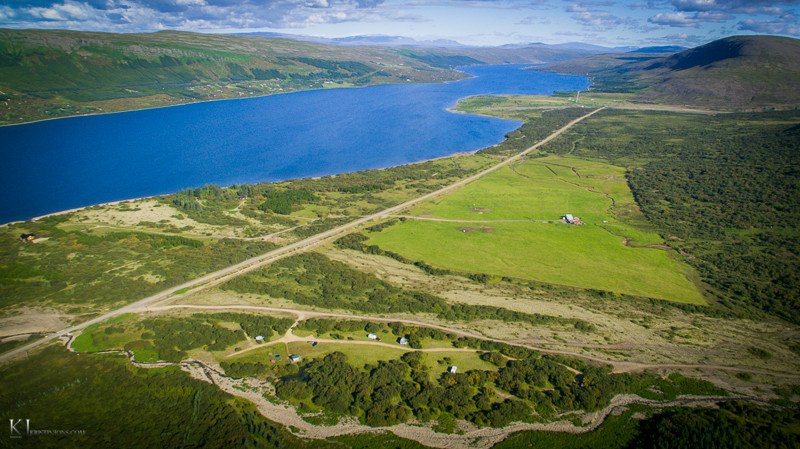 Selskógur úr lofti. Ljósmynd: Kristín Jónsdóttir