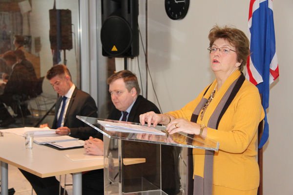 Frá blaðamannafundi þar sem sóknaráætlun í loftslagsmálum var kynnt.
Gunnar Bragi Sveinsson utanrík&hellip;