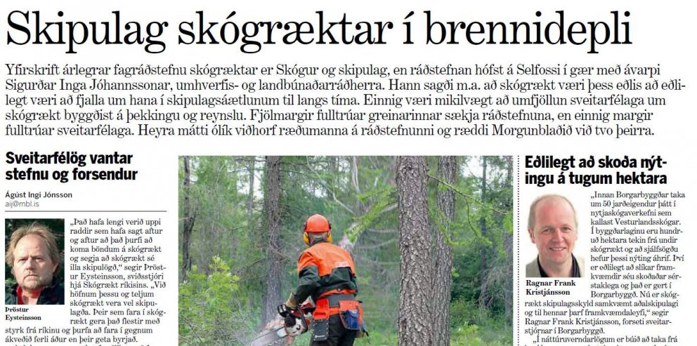 Skipulagsvaldi fylgir ábyrgð
