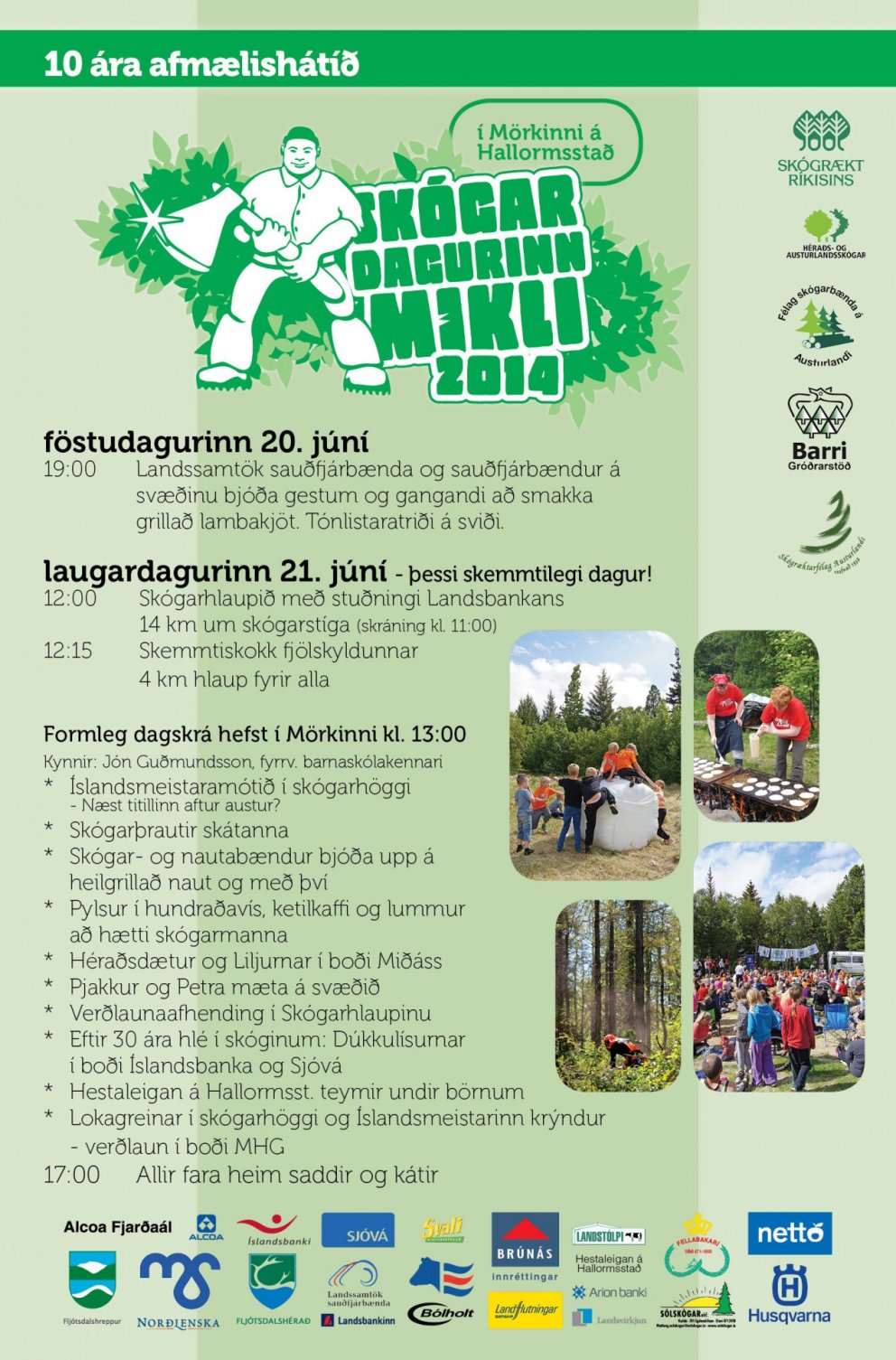 Skógardagurinn mikli 10 ára