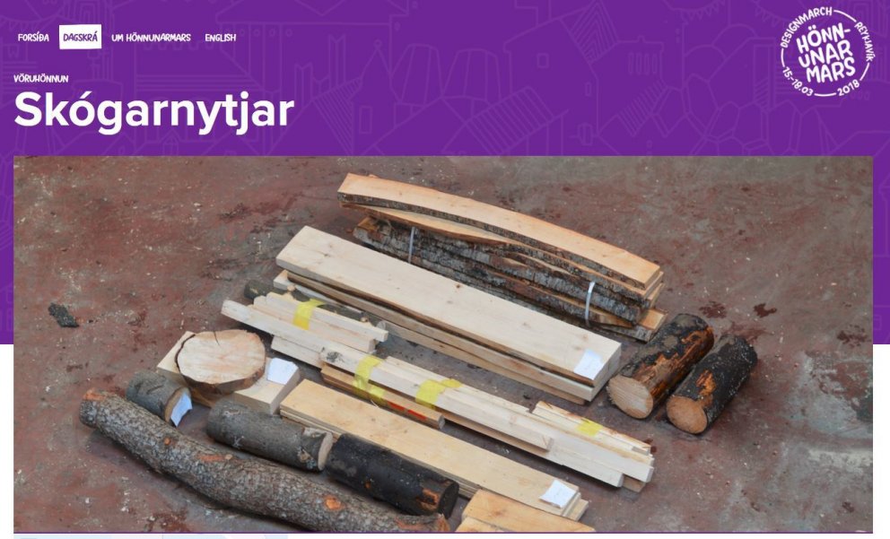 Skógarnytjar á Hönnunarmars