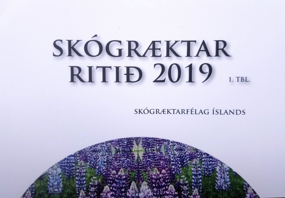 Hluti forsíðu 1. tölublaðs Skógræktarritsins 2019.