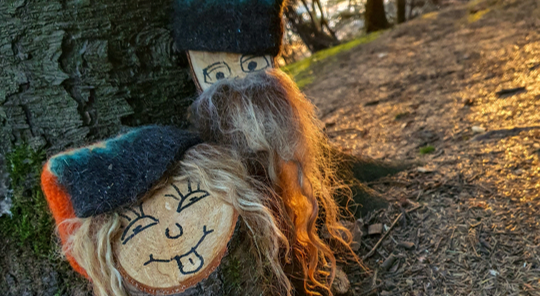 Ævintýraverur í skóginum á Klaustri. Ljósmynd: Fanney Gunnarsdóttir/klaustur.is