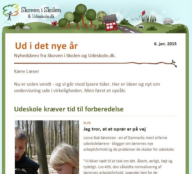 Fréttabréf frá Skoven i Skolen