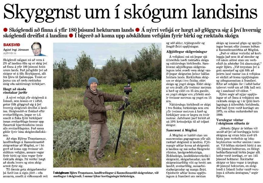 Skyggnst um í skógum landsins