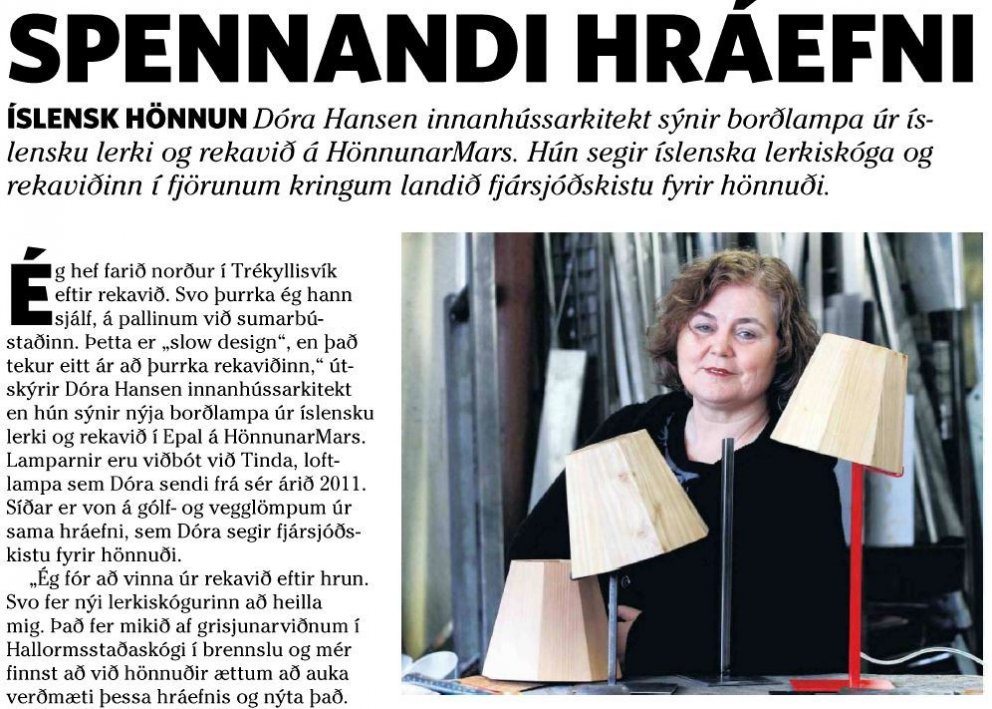 Vakning meðal hönnuða að nota íslenskan við