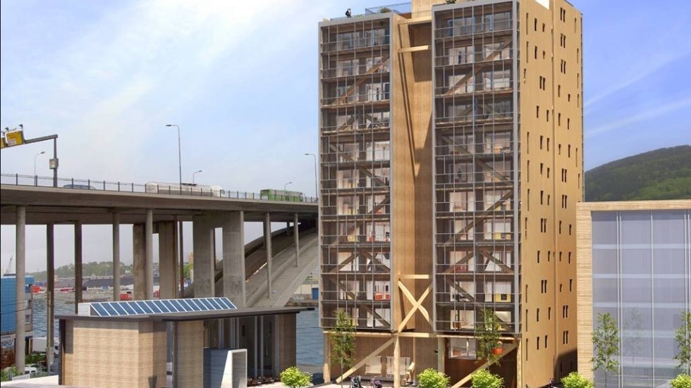 Hæsta timburhús í heimi tekið í notkun