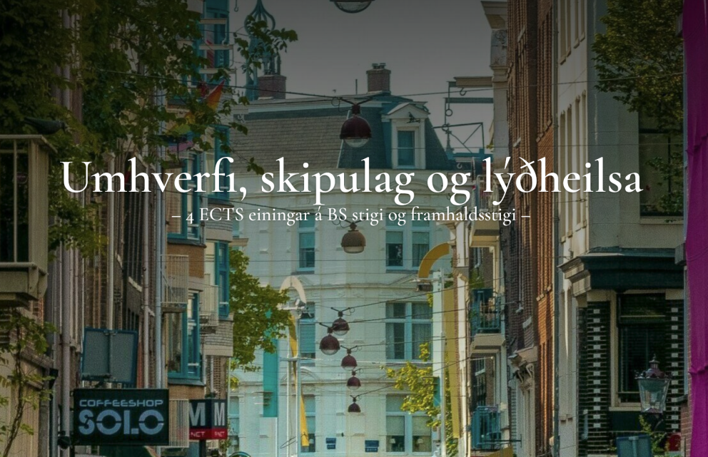 Námskeið um umhverfi, skipulag og lýðheilsu