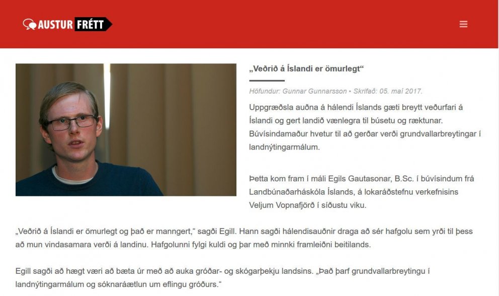 „Veðrið á Íslandi er ömurlegt“