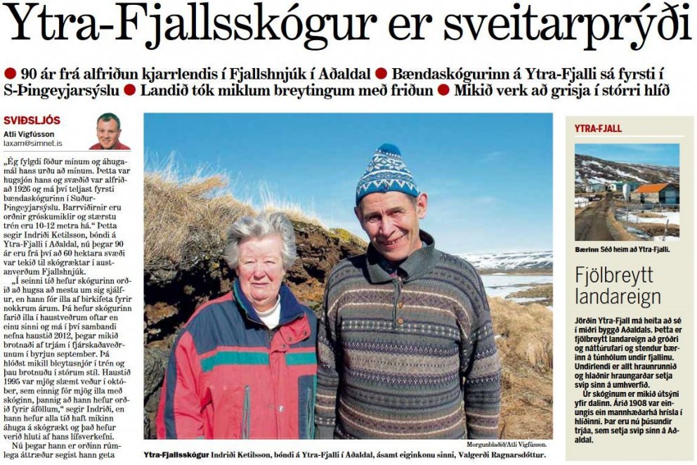 Ytra-Fjallsskógur er sveitarprýði